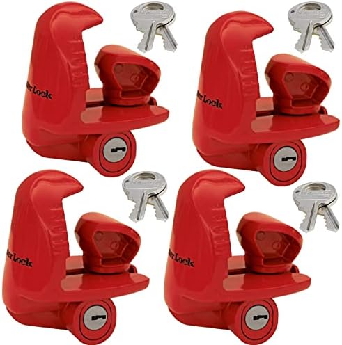 Lock Master - Coupladores de tamanho universal se encaixam 1-7/8 , 2 e 2-5/16 - trava de trailer 389dat, 4 pacote