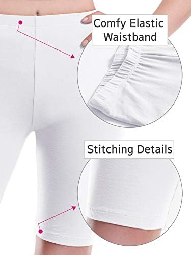 Design da Olivia Women's Basic Solid Solid Active Yoga Biker Shorts
