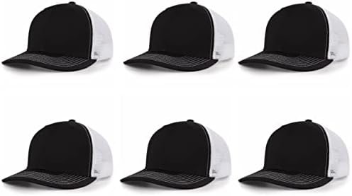 Zoxin 6 pacote Snapback Snapback Summer Trucker Hats Blank Mesh Back Baseball Caps para homens Mulheres