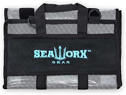 Bolsa de isca médio Seaworx, 6 bolso, 43 x 16 - caixa de equipamento de pesca - bolsa de pesca pesada