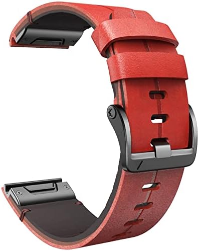 EEOM Smart Watch Band tiras para Garmin Fenix ​​6x 6xPro 5x 5xplus 3HR Descendente Mk1quick Liberação Oficial de couro genuíno da pulseira de couro