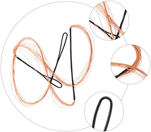 Besportble 2pcs caçando polegadas de nylon tradicional reto recorrente Acessórios para ferramentas de ferramentas Equipamento de arco e flecha prático para reposição Draw Chocolate Bow