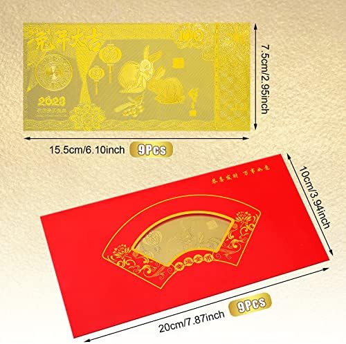 72 peças 2023 envelopes do ano novo chinês envelopes de coelho de coelho