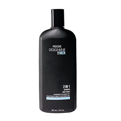 DesignLine 2 em 1 shampoo + lavagem do corpo, 12 oz - Regis combinação dupla de shampoo e sabão de gel