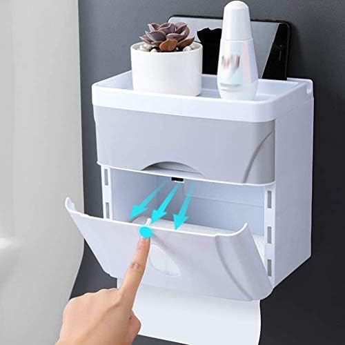 Caixa de lenços de papel do banheiro, suporte de papel higiênico, bandeja de vaso sanitário, tubo de papel