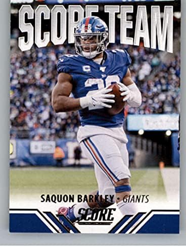 Saquon Barkley 2021 Score Team 20 nm+ -mt+ NFL Football NY Giants