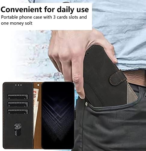 Hee Hee Smile com pulseira de pulso capa de carteira para Samsung Galaxy A54 5G Premium PU CEAR