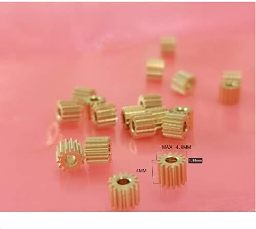 ZhengGuifang ZGF-BR 0,3m pinhões de latão 14T 1,98 mm 2 mm de cobre em peças pequenas peças