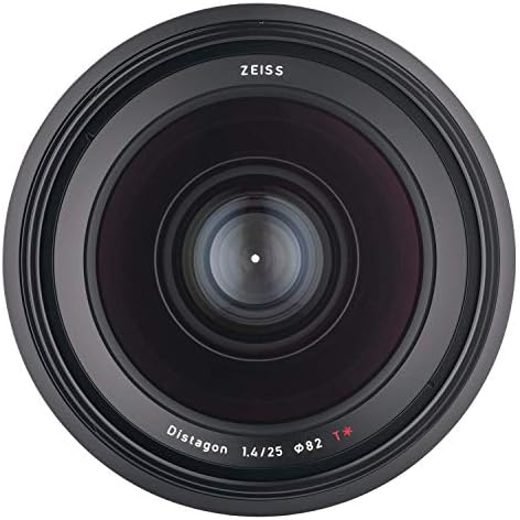 Zeiss milvus 25mm f/1.4 Lente de câmera de estrutura cheia para Nikon F-Mount ZF.2, preto