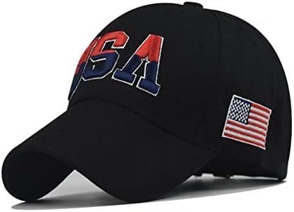 Chapéus de bandeira americana para homens equipes USA Baseball Cap ajustável estilo pólo bordado chapéu de pai