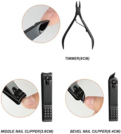 Wetyg Trimmer Cutte Manicure Conjunto 16p Professional Unhel Cutter ScioSors Pedicure Kit Clipper Tools