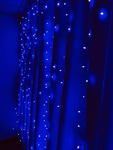 Luzes de cortina de cortina interna multicolor Luz de 6,5 pés 240 Luzes de cortina LED Luzes