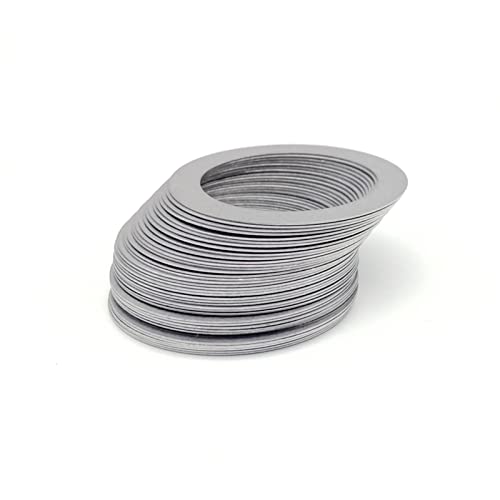 Ringos de borracha o kit de anéis de espessura de 1,0 mm de aço inoxidável arruela plana de junta ultra