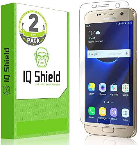 Protetor de tela do IQ Shield compatível com o filme claro do Galaxy S7 Liquidskin Anti-Bubble
