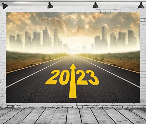 BELECO 10x8ft Fabric Road para 2023 cenário rural viagens rodovias cenário de cenário de cenário de arranha