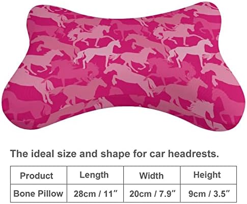 Red Camo Cavalos Carcop Pillow travesseiro de carro macio Pillow Pillow Rest Cushion Packow 2 Pack para