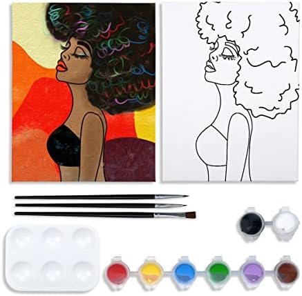 Kit de pintura de telas vochic Pré -desenho de tela para pintura para adultos kits de festa de festa