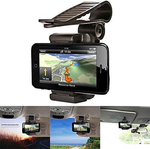 Universal Car Sun Visor Phone Clipe Mount Stand para celular GPS GPS PDA Universal Car Sun Visor Clip Phone