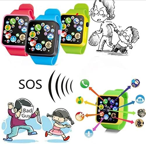Tehaux Kids SmartWatch Kids Assista Touch Screen Smart Watch Sports Watches Wrist Watch for Boys