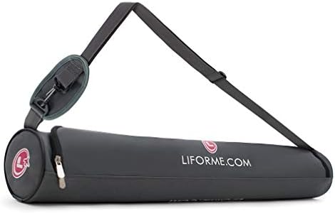 Lifememe Travel Yoga MAT-Sistema de alinhamento patenteado, garra de guerreiro, não deslizamento, ecológico
