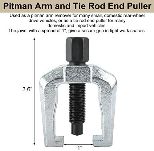 KUNTEC 6PCS Ball Junta Separator Tirante Removedor de braço do pitman Pitman para Front -End Service