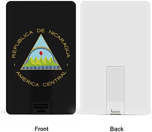 Logotipo da bandeira da Nicarágua USB 2.0 Flash-DRIVES MEMATE Stick Stick Credit Cart