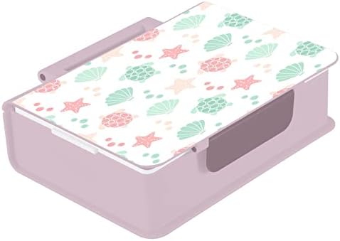 Kigai Cute Turtle Shell Lanch Box Recipiente de 1000ml Bento Caixa com Spoon Forks 3 Compartamentos