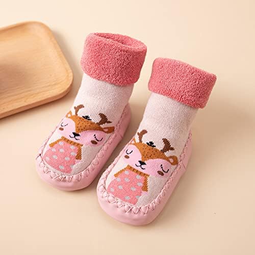 Infantis meninos meninas meias de bebê sapatos de criança sapatos de piso sapatos de piso fora roupas de raposa laranja sapatos infantis