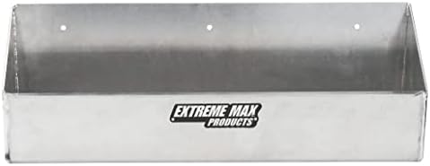Extreme Max 5001.6071 Organizador da prateleira de armazenamento de aerossóis de alumínio para trailer de corrida fechado, loja, garagem, armazenamento, prata