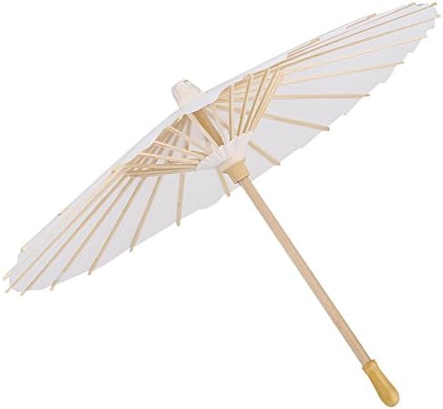 PAPEL Parasol, Diy Branco Papel Umbrella Decorativo pequeno Para fotografia fotografia Arte Exibir Summer Shade