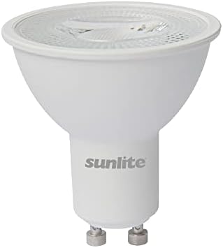 Sunlite 80527 LED MR16 Bulbo de destaque refletor, 7 watts 120 volts, 550 lúmen, feixe de inundação de 35 °, base GU10, Dimmable, ETL listada, 4000k White Cool, 1 contagem
