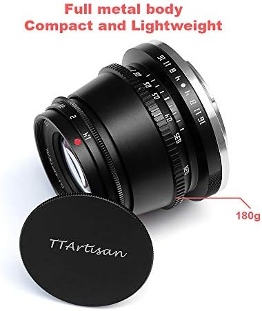 Ttartisan 35mm FF1.4 Formato APS-C Lens manual de abertura grande compatível com Sony/Canon/Fuji/Leica/Nikon