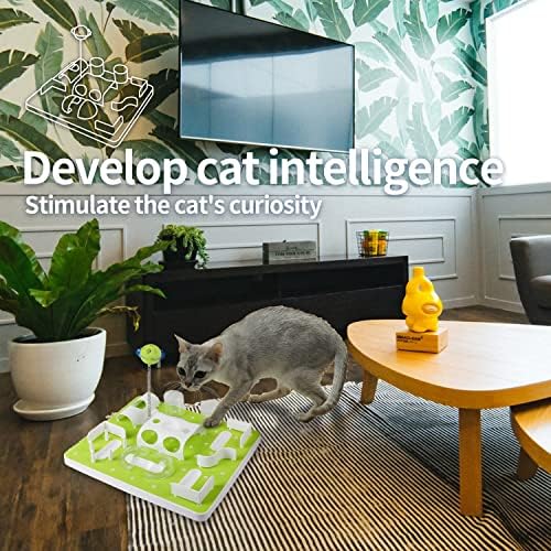 All for PAWS Interactive Cat Toy Treat Maze, alimentador de quebra