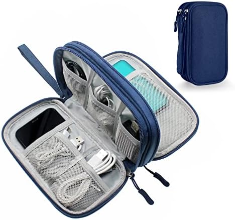 DDGRO Small Cord Organizer Travel Case, eletrônica transportando bolsa para acessórios de tecnologia/carregador/cabos/mouse