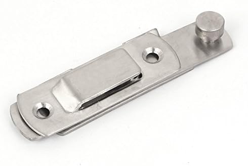 Aexit armário de gaveta de armário de gaveta para parafuso de fixação da porta hasp captura de pega de trava de prata