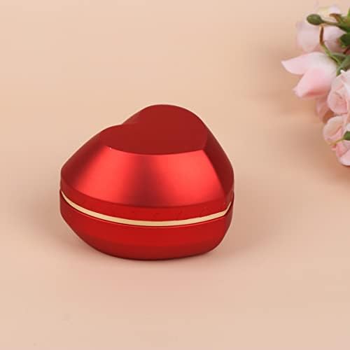 Caixa de anel da proposta de aboofan com jóias de jóias de luz LED em forma de coração para exibição de exibição de aniversário do dia dos namorados preservar anéis vermelhos vermelhos