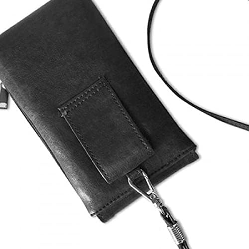 Padrão decorativo de repolho verde s bolsa de carteira de telefone pendurada bolsa móvel bolso preto