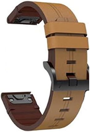Irjfp Leather Quickfit Watch Band Strap for Garmin Fenix ​​7x 6x 5x 3 3hr pulseira de pulseira para Garmin Fenix ​​7 6 5 935 945 Relógio 22 26mm Strap 26mm