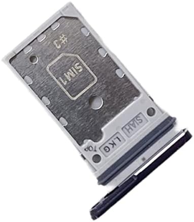 Lnonls Dual SIM Card Bandejas de caça -níqueis Substituição do Samsung Galaxy S23 Ultra 5G G918B com pino de ejeção aberta da bandeja de cartão SIM e bandeja de cartão SD Phantom Black