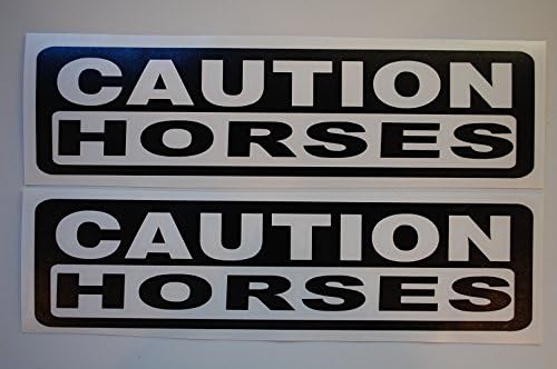 CUIDADOS ASSETADORES DE VINIL Decals de vinil Escolha uma cor e tamanho !! 10 -36 Trailer de caminhão Draft Mini Pony Cowgirl Cowboy Whoa
