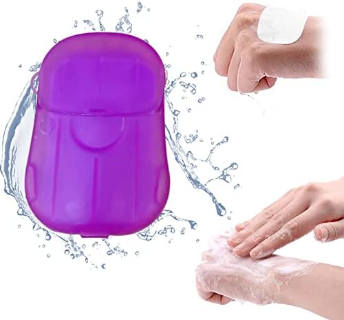 Lekode 40 pedaços de sabonete de manuseio descartável Viagem portátil Caminhada lavar banho de mão