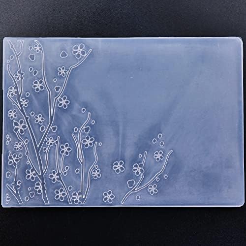 DdouJoy Flowers Background Plástico Pastas de relevo para fabricação de cartões de cartão e outros artesanato em papel 3022321