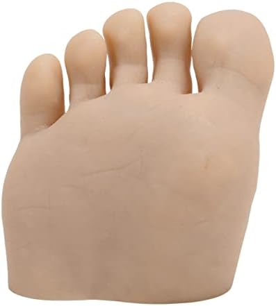 Modelo de pé de exibição de unhas, elástico Modelo profissional de tatuagem lavável Prática reutilizável para iniciantes para salão de unhas