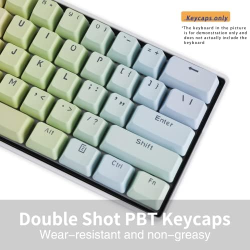 Dierya x Kemove Tiro duplo PBT 108 Keys KeyCap Set, OEM Translúcida Perfil da camada CAPS, ANSI Layout Compatível para/61/87/87/104/108/60 % do teclado mecânico de jogos mecânico teclado