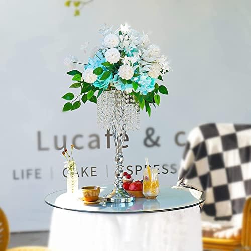 10pcs vasos de flor de metal prateado cúmetos de flor de floresta de casamentos para mesas jantar de festa
