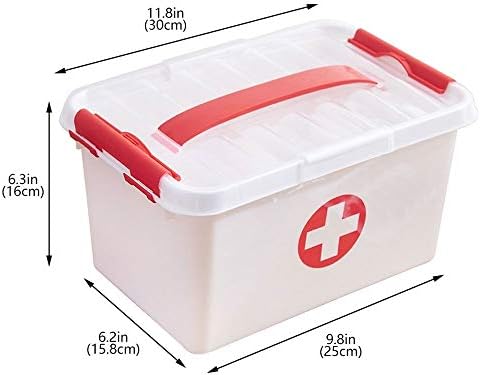 Caixa de armazenamento médico do SCDHZP, pequena mão portátil transparente transportar medicamentos