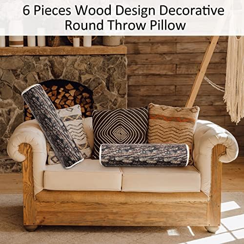 Design de madeira Decorativo Pillow redondo travesseiro 3D Digital PRIMEL