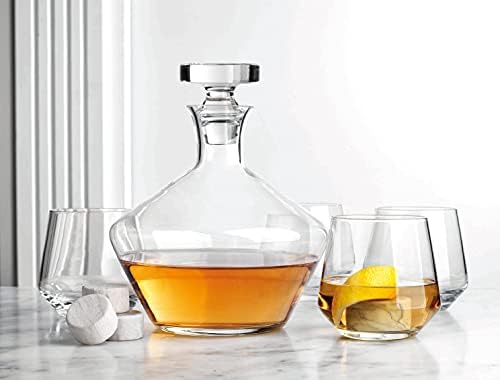 Godinger Marmont Whisky Decanter para bebida, uísque, uísque, bourbon, vodka, água, chá gelado e suco- 54