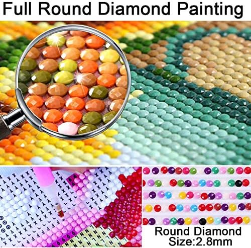 Grandes kits de pintura de diamante para adultos broca redonda completa yioittio 5d diy shinestone