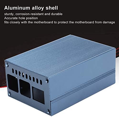 Caso de proteção para Raspberry Pi 4, gabinete de resfriamento por casca de dissipação de calor para Raspberry Pi, caixa de liga de alumínio, instalação fácil, resistente à corrosão e durável